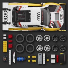 Hot Wheels Elite Serisi '15 Audi R8 LMS Yapım Seti 820 Parça JFT18