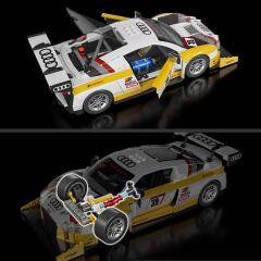 Hot Wheels Elite Serisi '15 Audi R8 LMS Yapım Seti 820 Parça JFT18