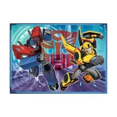 Trefl Puzzle Çocuk 207 Parça 4 in 1 Transformers Transformation Time