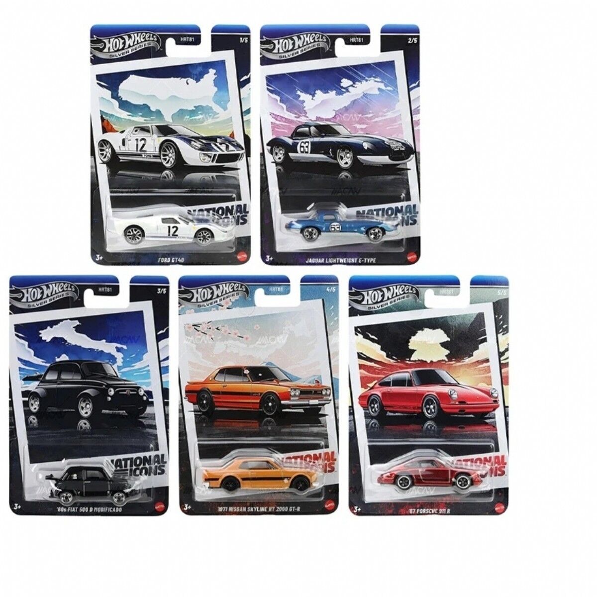 Hot Wheels Vintage Temalı Arabalar 5'Lİ HRT81
