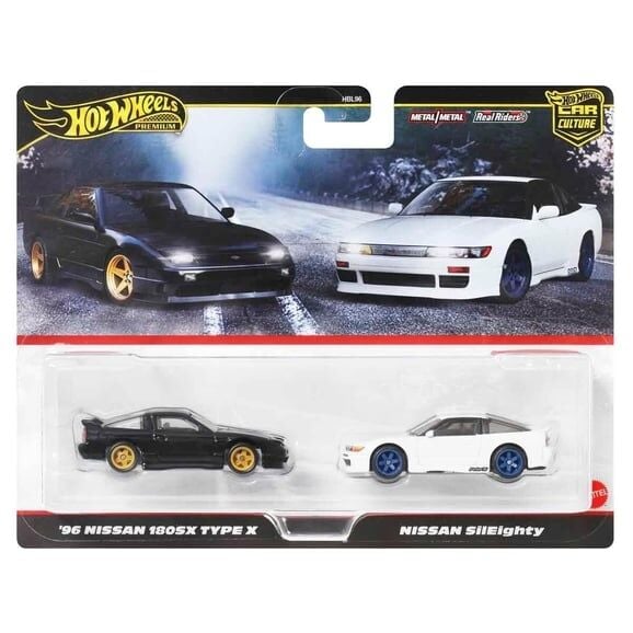Hot Wheels Premium Car Culture 2li 96 Nissan 180SX Type X ve Nissan Sileifghty BK96