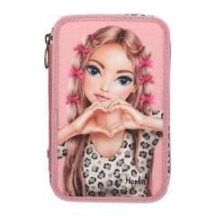TOP Model 3 Katlı İçi Dolu Kalem Çantası Leoheart 413640