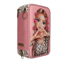 TOP Model 3 Katlı İçi Dolu Kalem Çantası Leoheart 413640