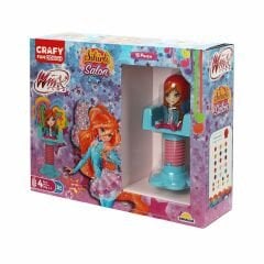 SUNMAN OYUNCAK Crafy Winx Sihirli Salon Oyun Hamur Seti 15 Parça