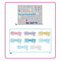 Aquabeads Sihirli Atlar ve Yıldızlar Yedek Tırnak Paketi 35060