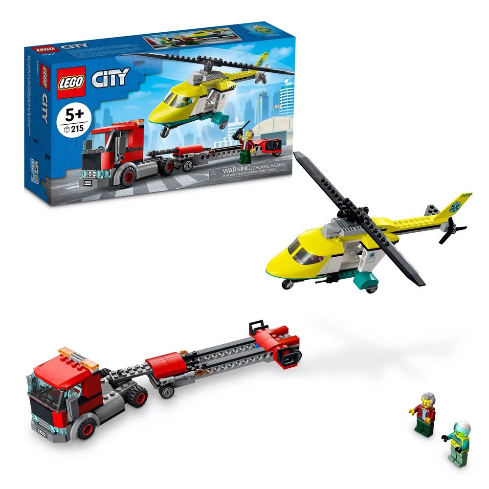 LEGO CİTY KURTARMA HELİKOPTERİ NAKLİYESİ 60343