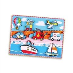 VİGA TOYS AHŞAP 2D TAŞITLAR  PUZZLE