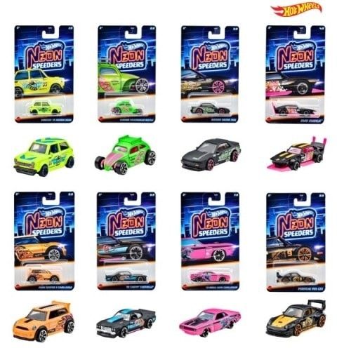 Hot Wheels Neon Speeders Arabalar HLH72 8'li Set