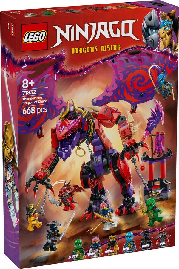 LEGO NINJAGO Thunderfang Kaos Ejderhası 71832