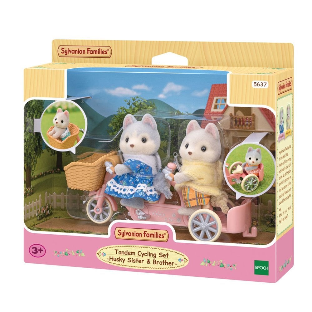 Sylvanian Families Tandem Bisiklet Seti Husky Kardeşler 5637