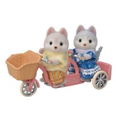 Sylvanian Families Tandem Bisiklet Seti Husky Kardeşler 5637