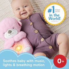 Fisher Price Uyku Arkadaşı Su Samuru oyuncağı ve ses makinesi Nefes alıp verir gibi hareket eden JLJ33