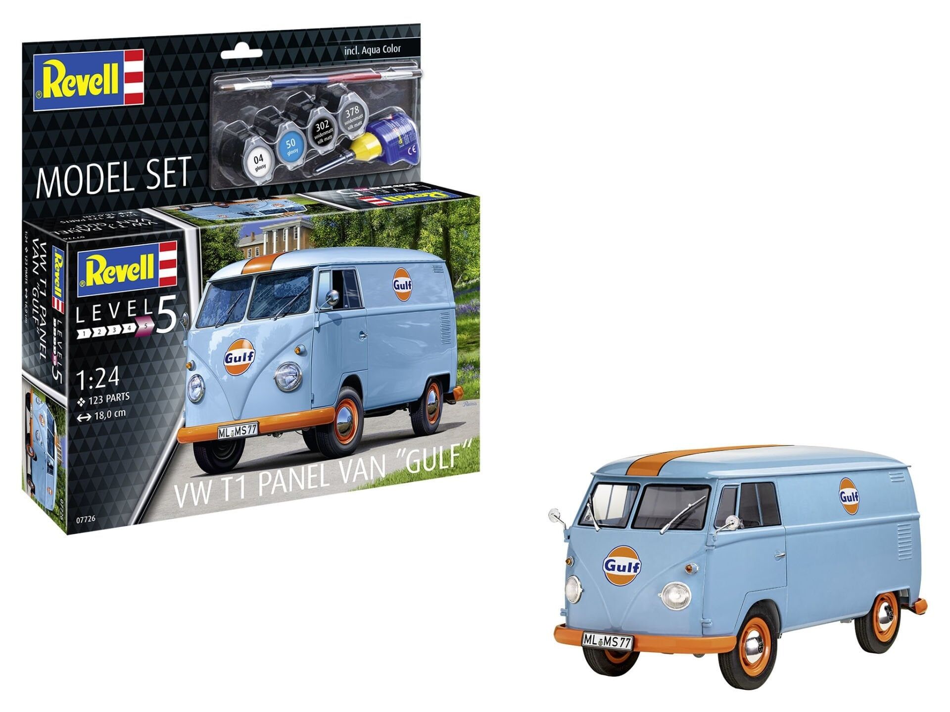 Revell Model Set Volkswagen T1 Panel Van (Gulf Decoration)