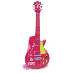 Sunman Oyuncak Bontempi Pembe Elektronik Çocuk Rock Gitarı 53 cm.