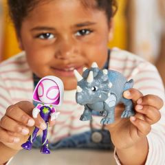 SPIDERMAN HERO DINO WEBS GHOST SPIDER&RHINO DINO G0122