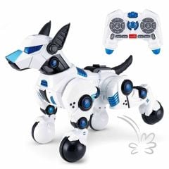 Sunman Dogo Sesli Ve Işıklı Robot Köpek  Beyaz