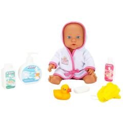 Sunman Oyuncak Bebelou Banyo Zamanı Bebek Seti 35 cm