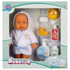 Sunman Oyuncak Bebelou Banyo Zamanı Bebek Seti 35 cm