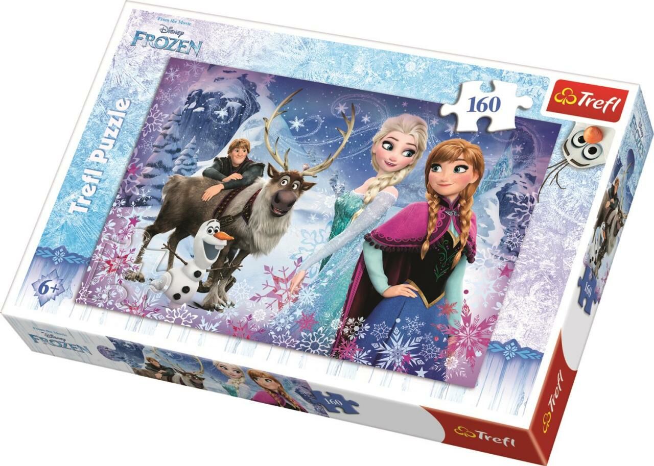 Trefl 160 Parça Puzzle Frozen Wintery 15344
