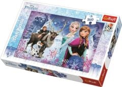 Trefl 160 Parça Puzzle Frozen Wintery 15344