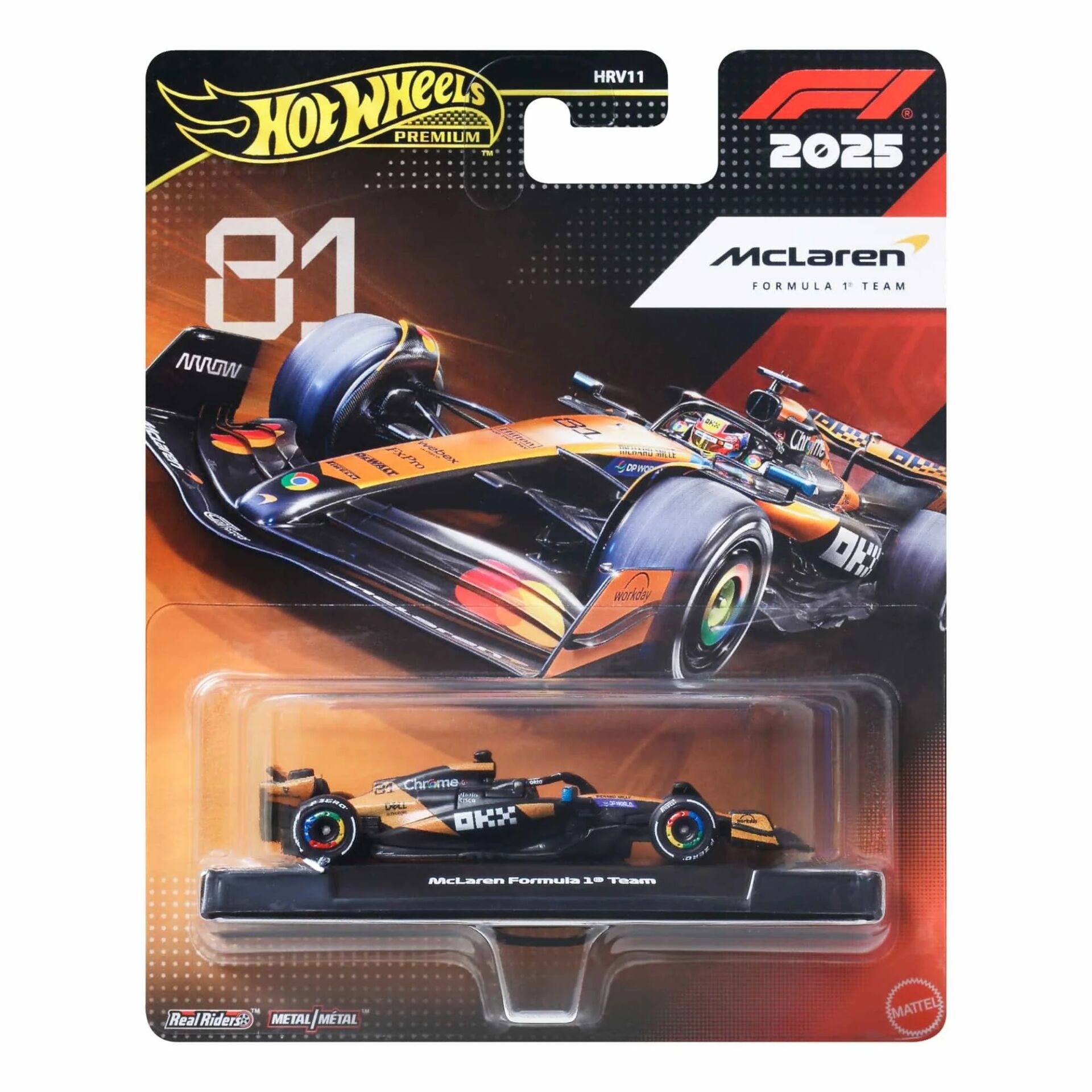 Hot Wheels Premium Formula 1 Yarış Arabası Mclaren Formula 1 Team JKD81