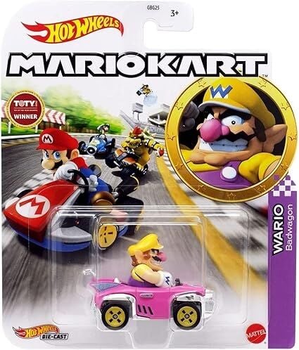 Hot Wheels Mario Kart Karakter Araçlar Wario GRN22