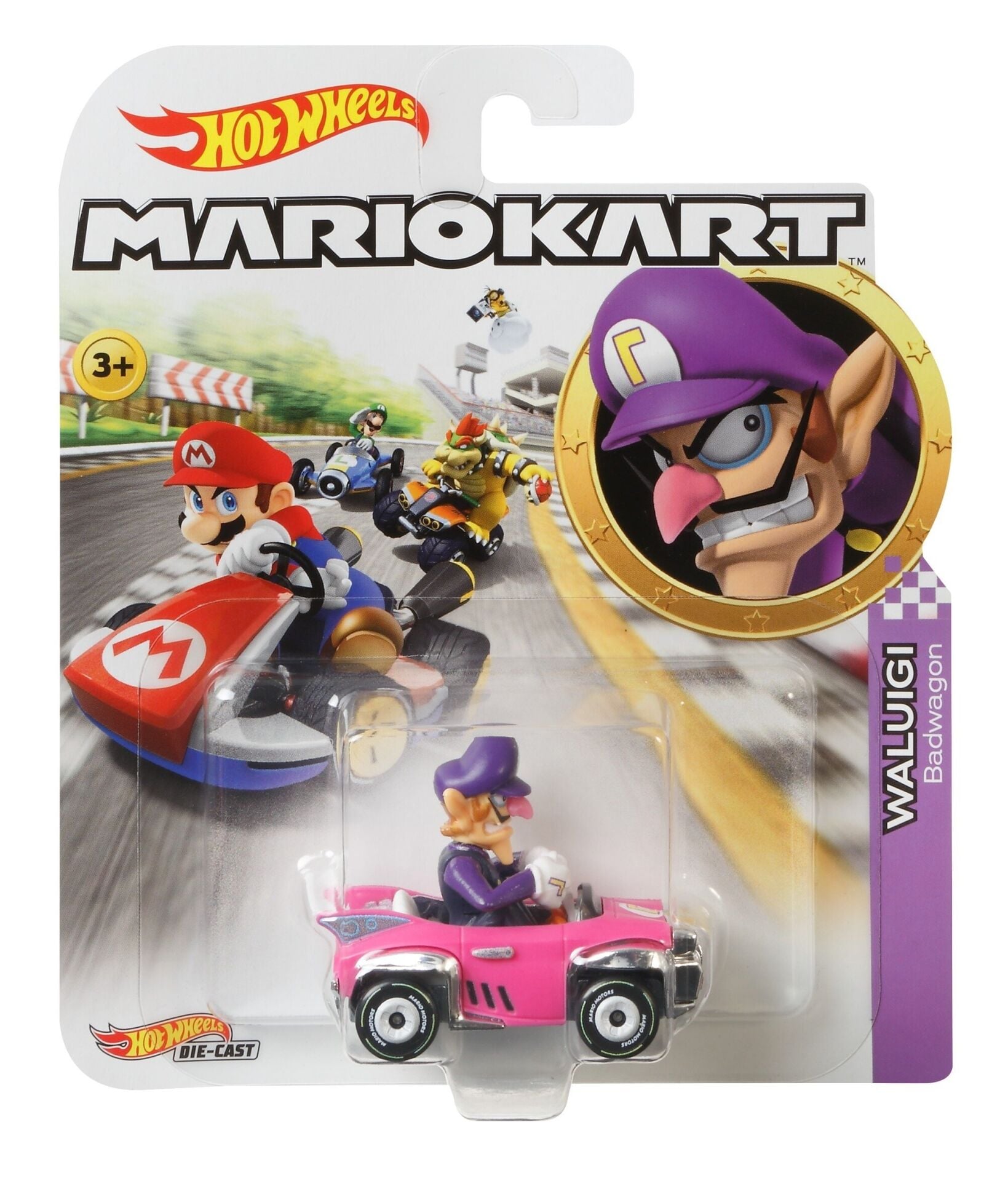 Hot Wheels Mario Kart Karakter Araçlar Waluigi GJH54