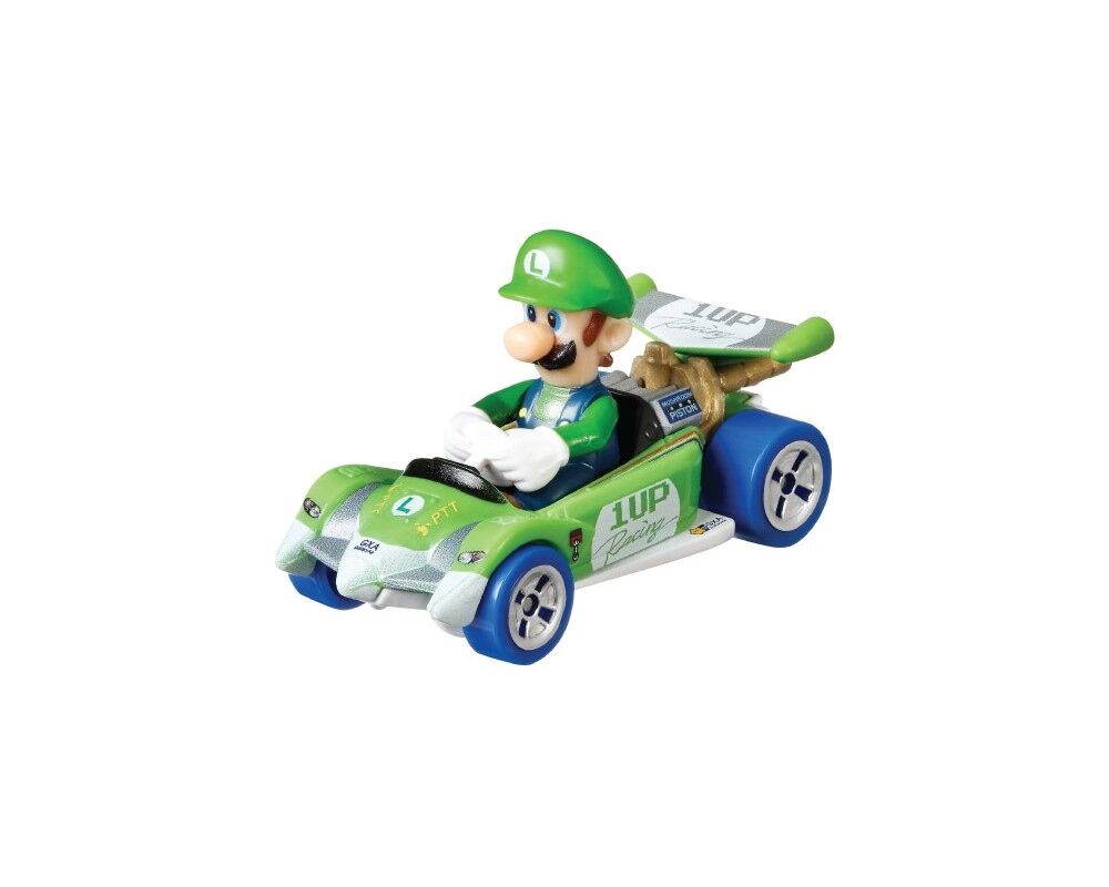 Hot Wheels Mario Kart Karakter Araçlar Luigi GRN18