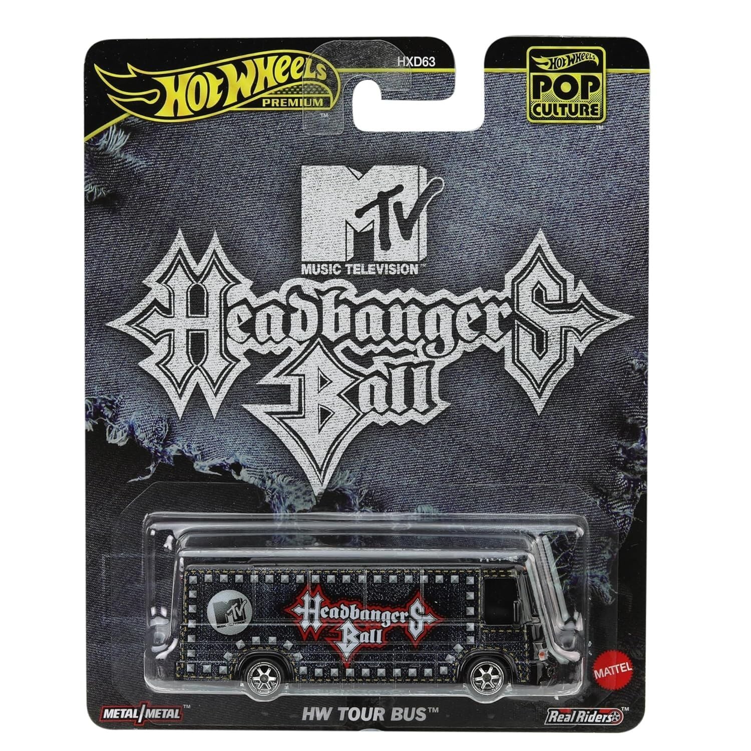 Hot Wheels Premium Pop Culture MTV Headbangers Ball HW Tour Bus JBL64