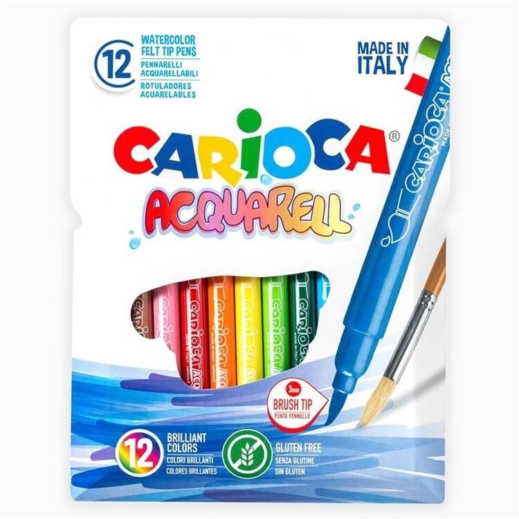 CARIOCA ACQUARELL KEÇELİ BOYA KALEMİ 12'Lİ 42747