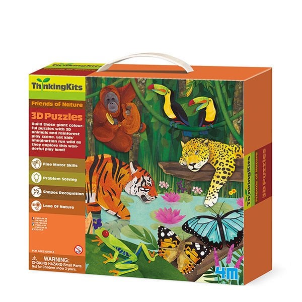 4M 3D Puzzles Rainforest 3D Yapboz Yağmur Ormanı