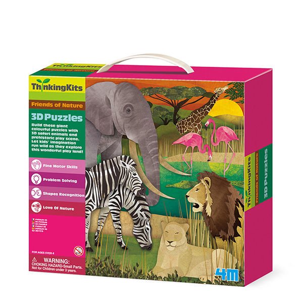 4M 3D Puzzles Safari 3D Yapboz Safari