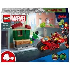 Lego Marvel Motosikletli Iron Man ve Hulk 76287