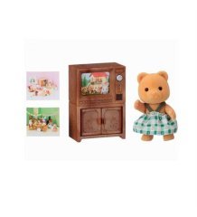 SYLVANİAN FAMİLİES AYI KIZ KARDEŞ TV SET 5143