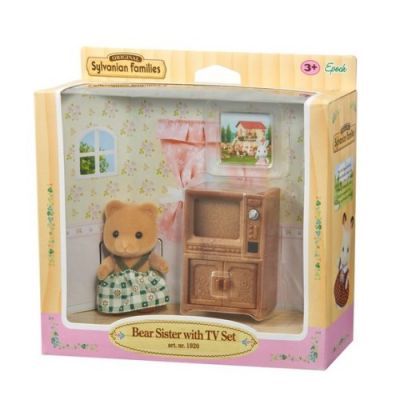 SYLVANİAN FAMİLİES AYI KIZ KARDEŞ TV SET 5143