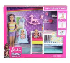Barbie Bebek Bakıcısı Skipper Uyku Eğitiminde Oyun Seti GFL38