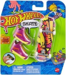Hot Wheels Skate Parmak Kaykay ve Ayakkabı Paketleri HVK08