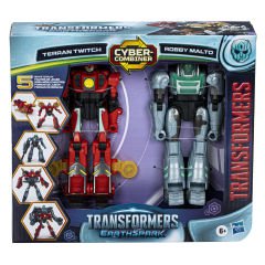 Transformers EarthSpark Terran Twitch ve Robby Malto İkili Aksiyon Figürü Seti F8438