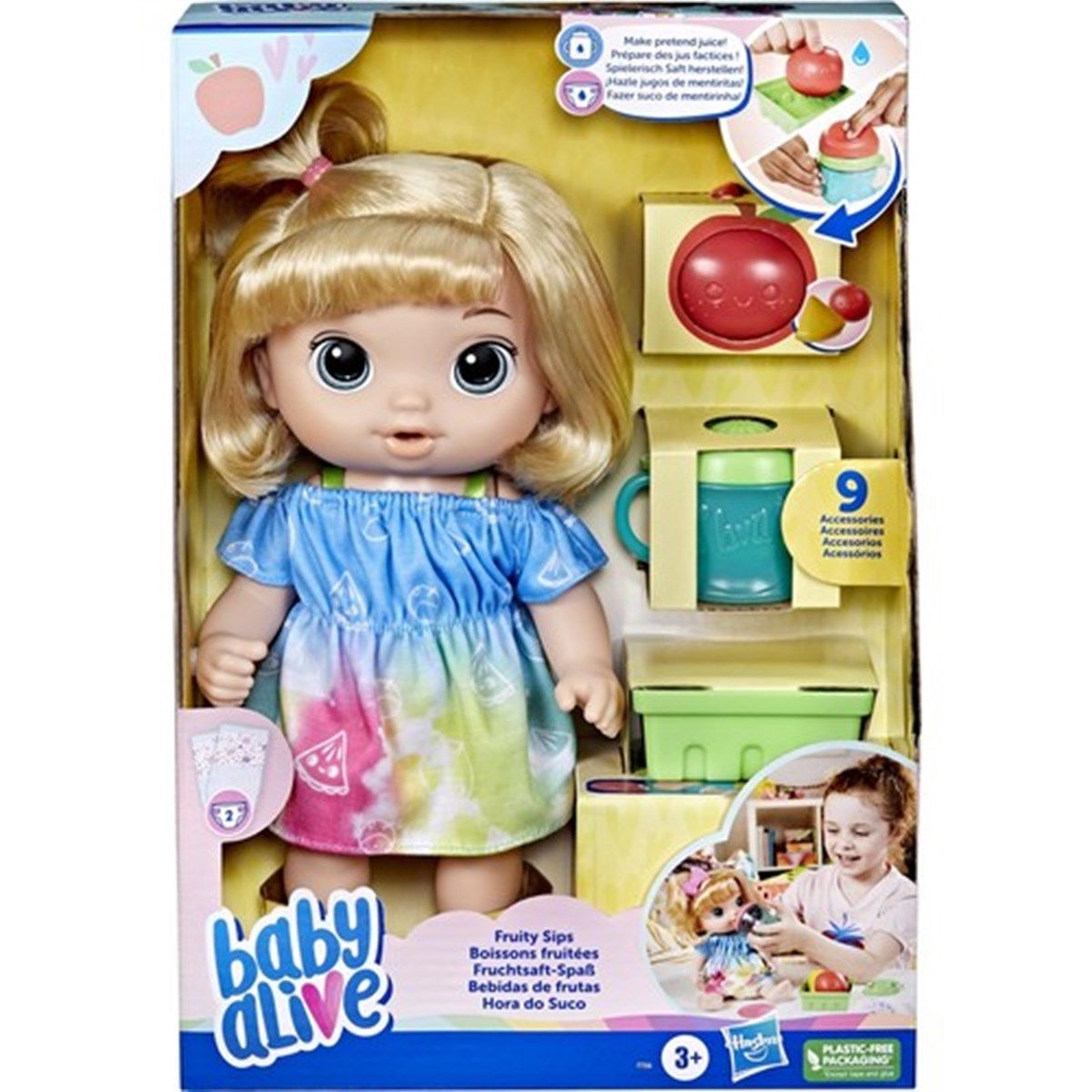 Baby Alive Bebeğimle Eğlenceli Yudumlar Sarışın F7356
