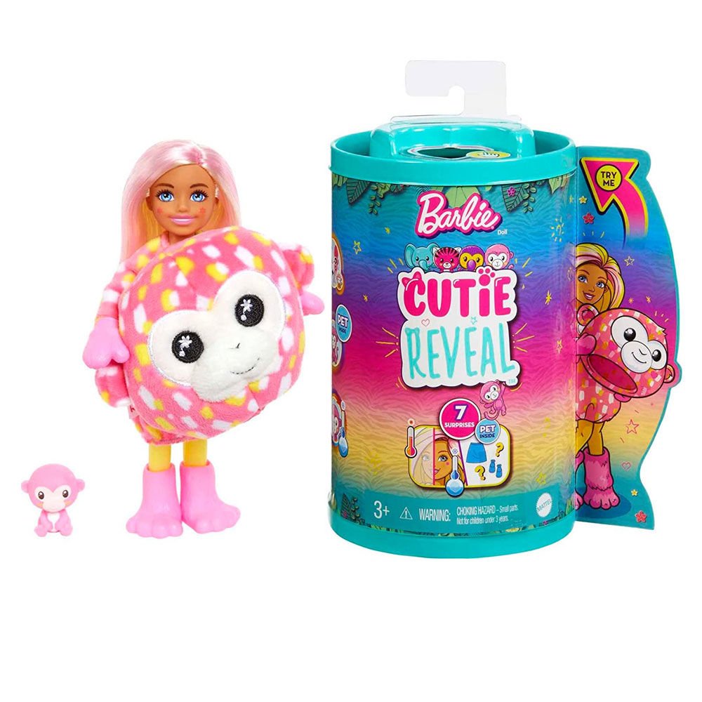 Barbie Cutie Reveal Bebekler Chelsea Tropikal Orman Serisi HKR14