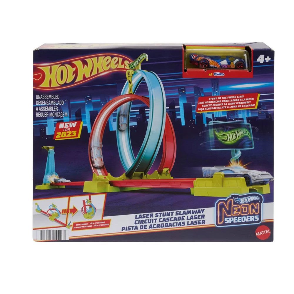 Hot Wheels Neon Yarışlar Çifte Çemberde Yarış Seti HPC05