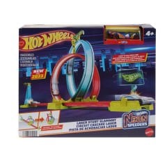 Hot Wheels Neon Yarışlar Çifte Çemberde Yarış Seti HPC05