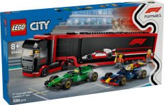LEGO City RB20 ve AMR24 F1 Arabalı F1 Kamyonu 60445