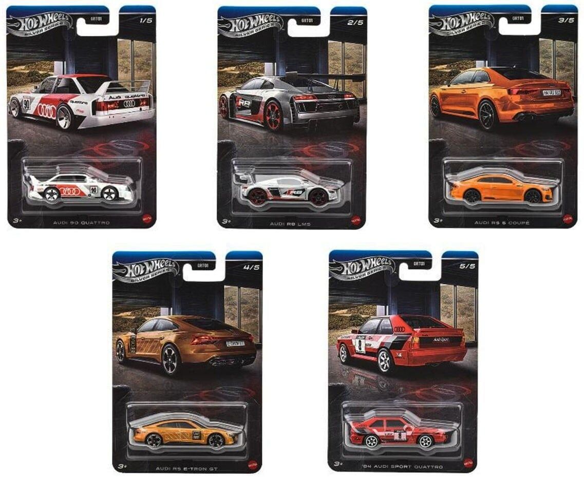 Hot Wheels Silver Series Audi 5'li Set  GRT01