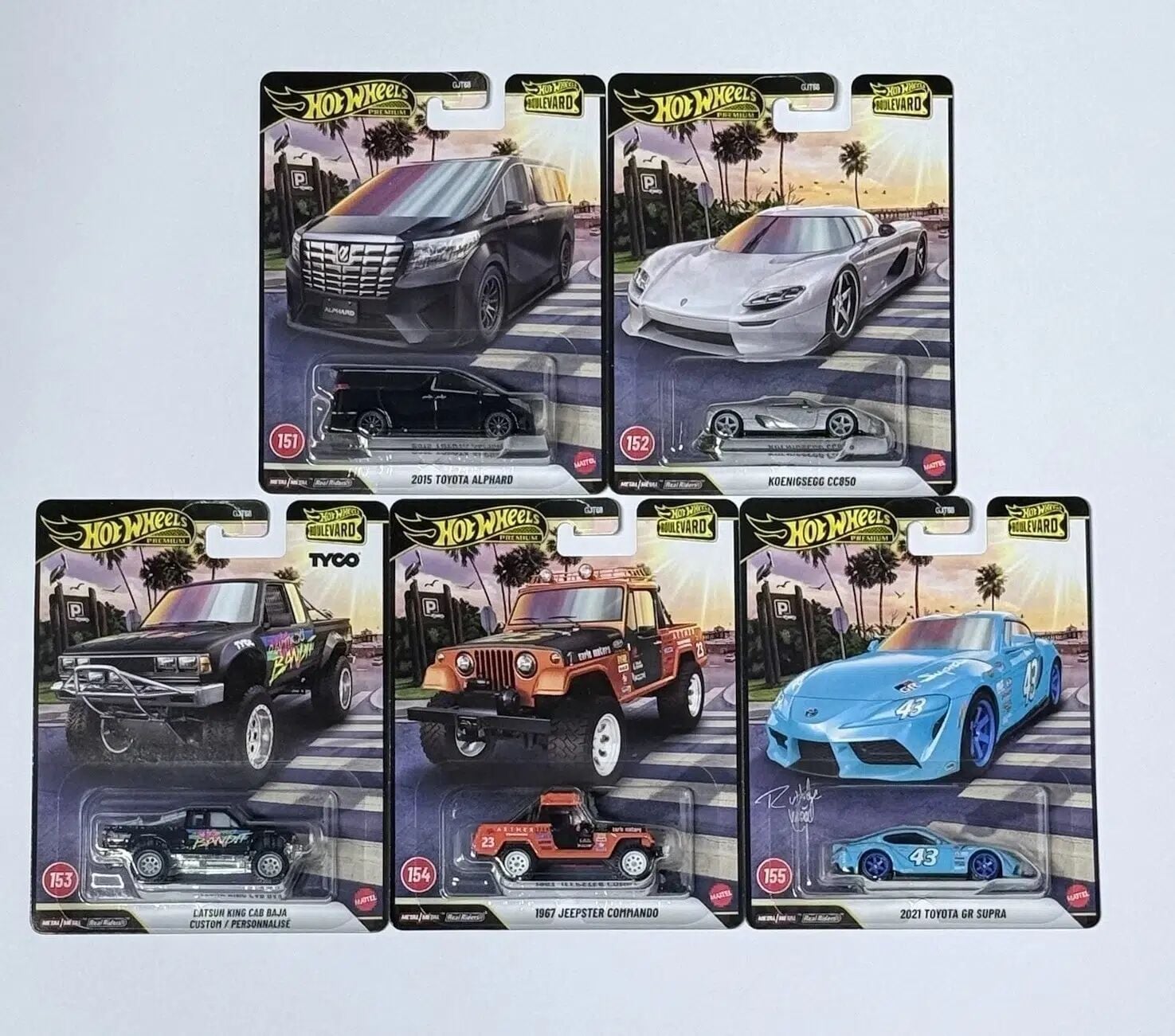 Hot Wheels Boulevard Premium Araçlar 5'li Set GJT68
