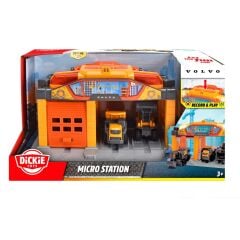 Dickie Toys Volvo Mikro Yapım İstasyonu Montajlı Araba Durağı