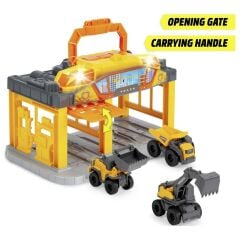 Dickie Toys Volvo Mikro Yapım İstasyonu Montajlı Araba Durağı