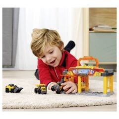 Dickie Toys Volvo Mikro Yapım İstasyonu Montajlı Araba Durağı