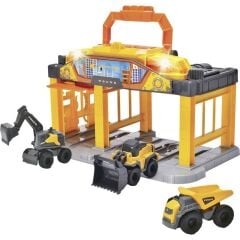 Dickie Toys Volvo Mikro Yapım İstasyonu Montajlı Araba Durağı