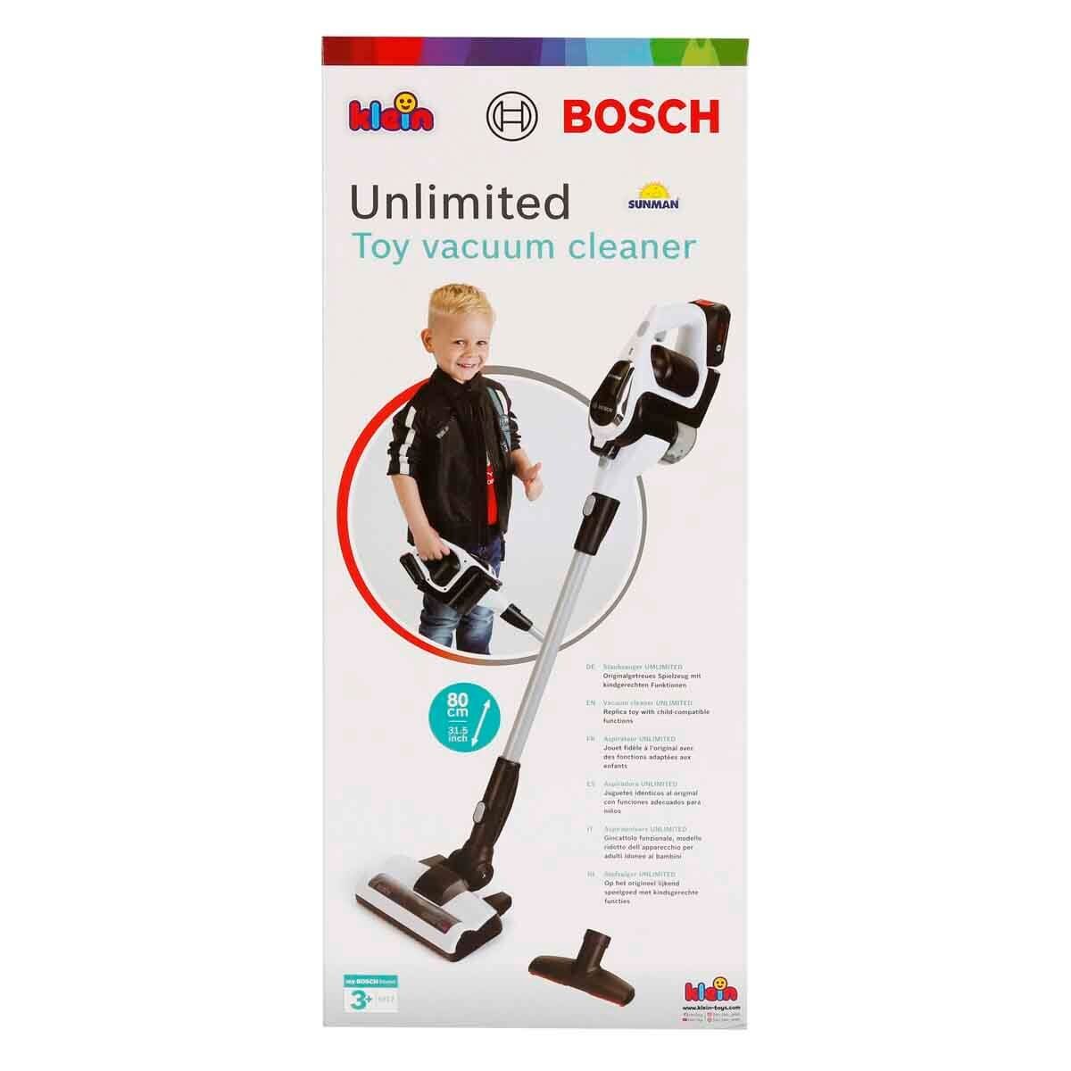 Bosch Unlimited Sesli ve Işıklı Oyuncak Dikey Süpürge BEYAZ